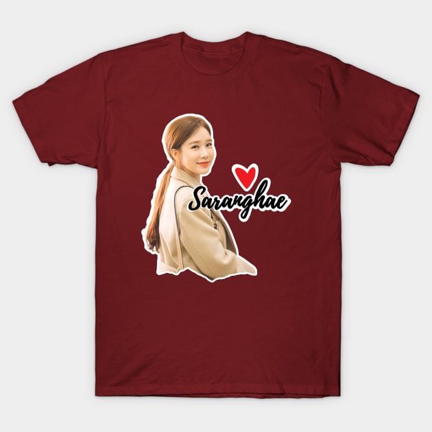 Yoo In Na - 유인나 saranghae korean actress T-Shirt by Bellarulox